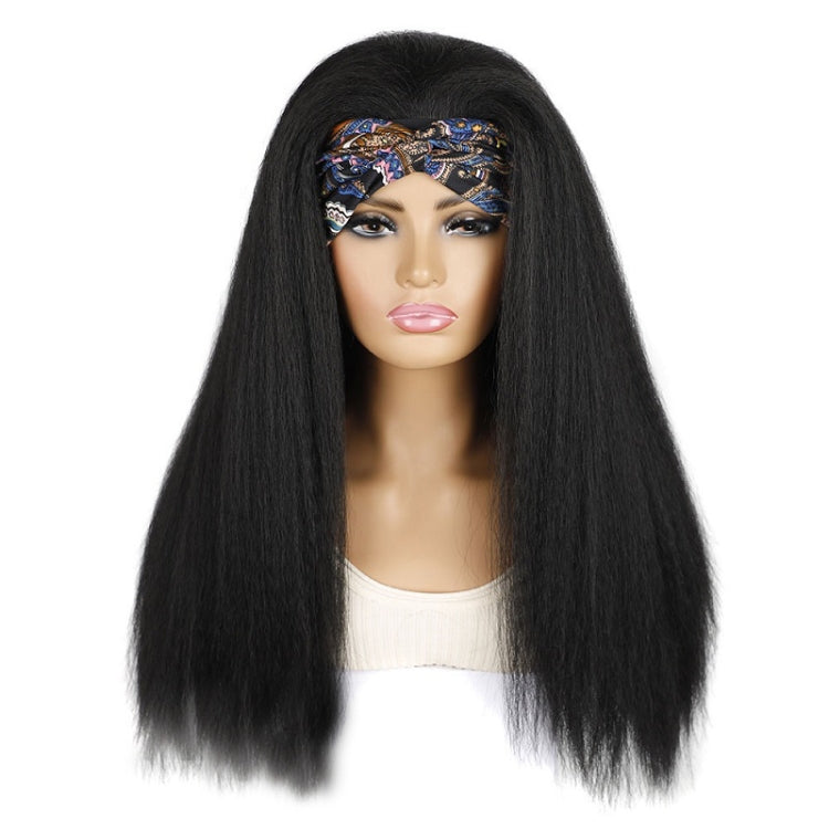 Turban Headband Corn Beard Long Hair Wig Headgear