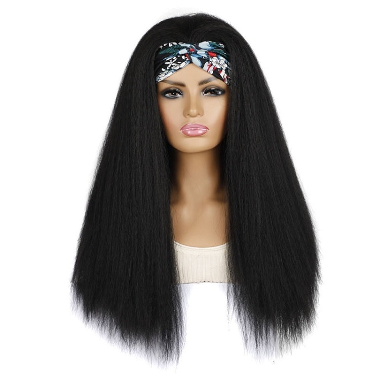 Turban Headband Corn Beard Long Hair Wig Headgear