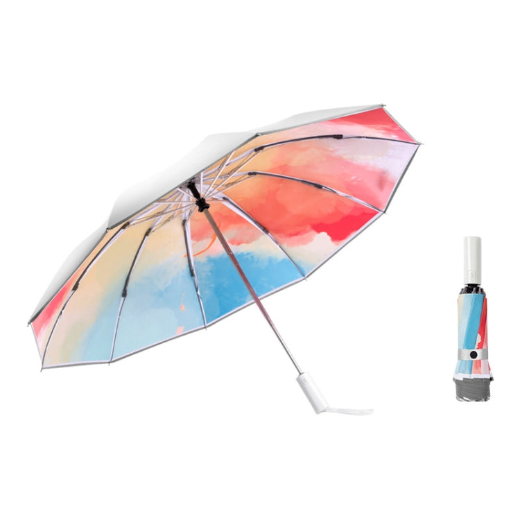 3021 Automatic Rain And Sun Dual-Purpose Umbrella Sun-Proof And Anti-Rebound Folding Umbrella