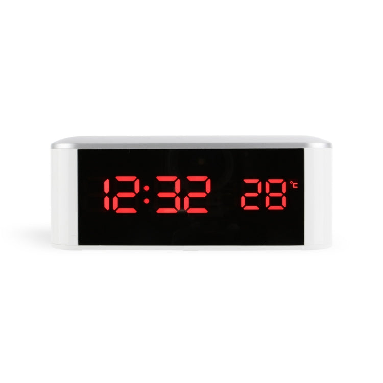 Home LED Mirror Multifunction Electronic Clock Mirror Clock Household Thermometer