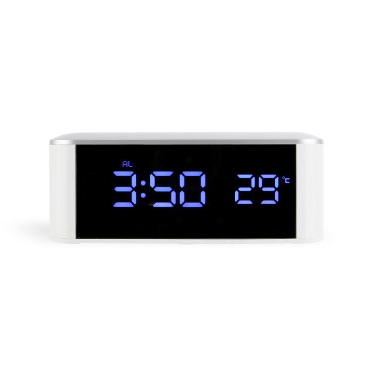 Home LED Mirror Multifunction Electronic Clock Mirror Clock Household Thermometer