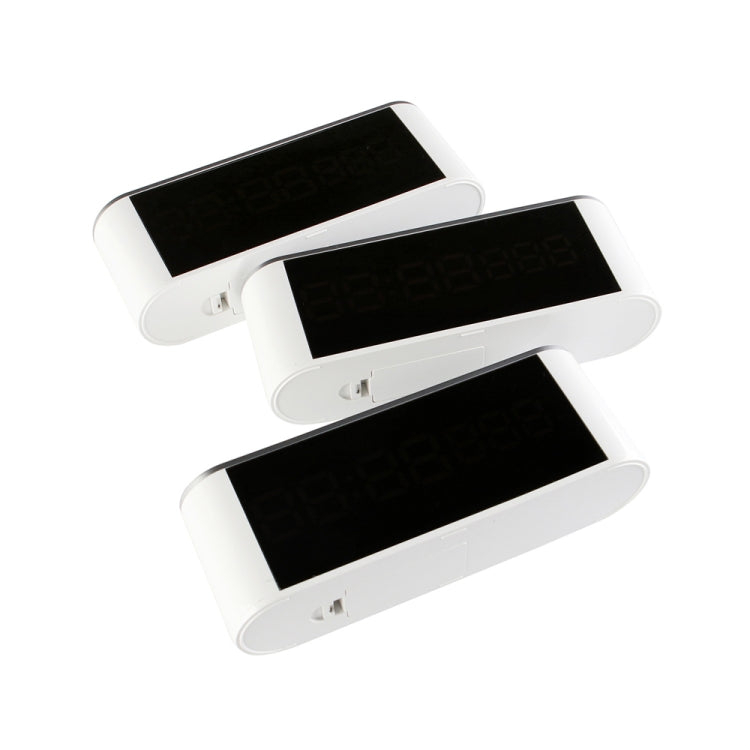 Home LED Mirror Multifunction Electronic Clock Mirror Clock Household Thermometer