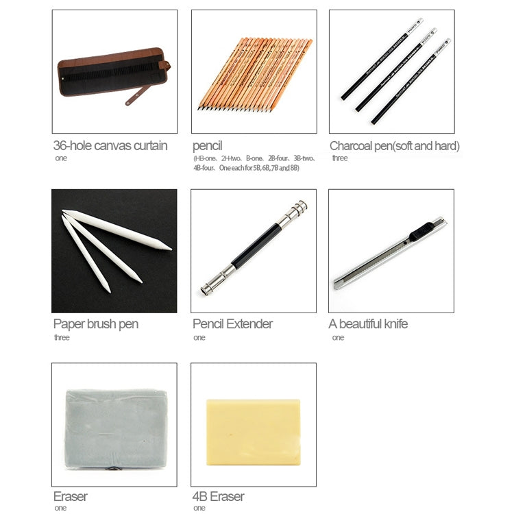 29 PCS / Set MARCO Beginner Sketch Set Sketching Tools