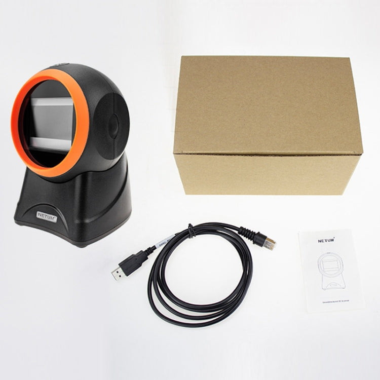 NETUM 2055 Supermarket Cashier Barcode QR Code Scanner Desktop Vertical Scanner, Specification： Regular Version