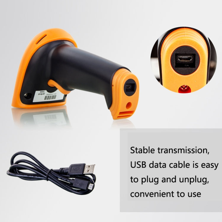 Express Barcode Scanner With Storage USB Wireless Scanner, Specification：