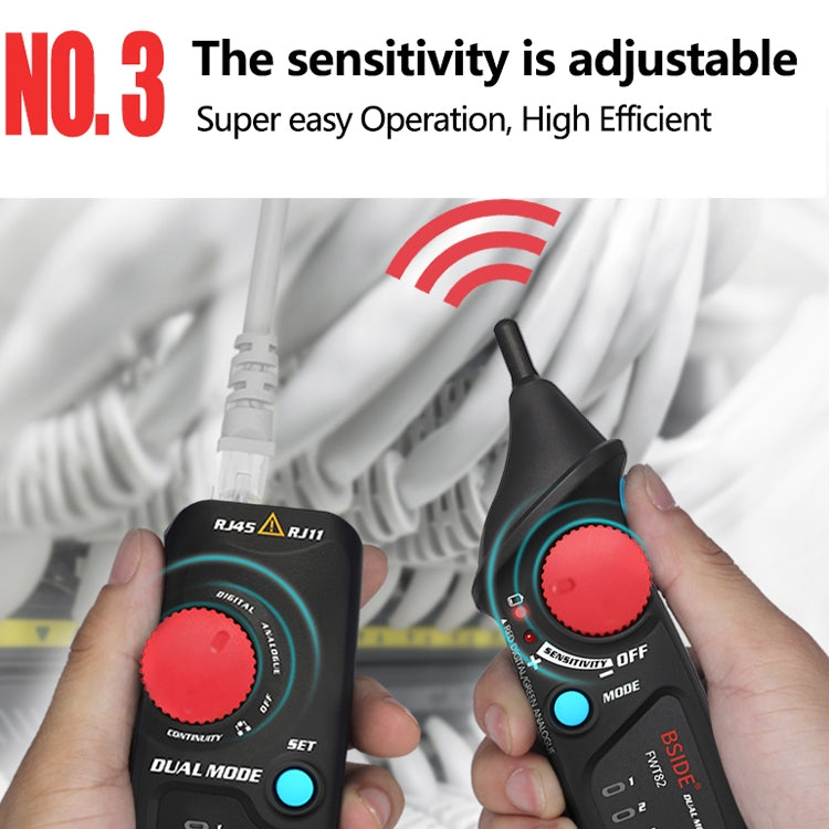 BSIDE FWT82 Analog And Digital Dual-Mode Anti-Interference Intelligent Line Finder Network Cable Tracker