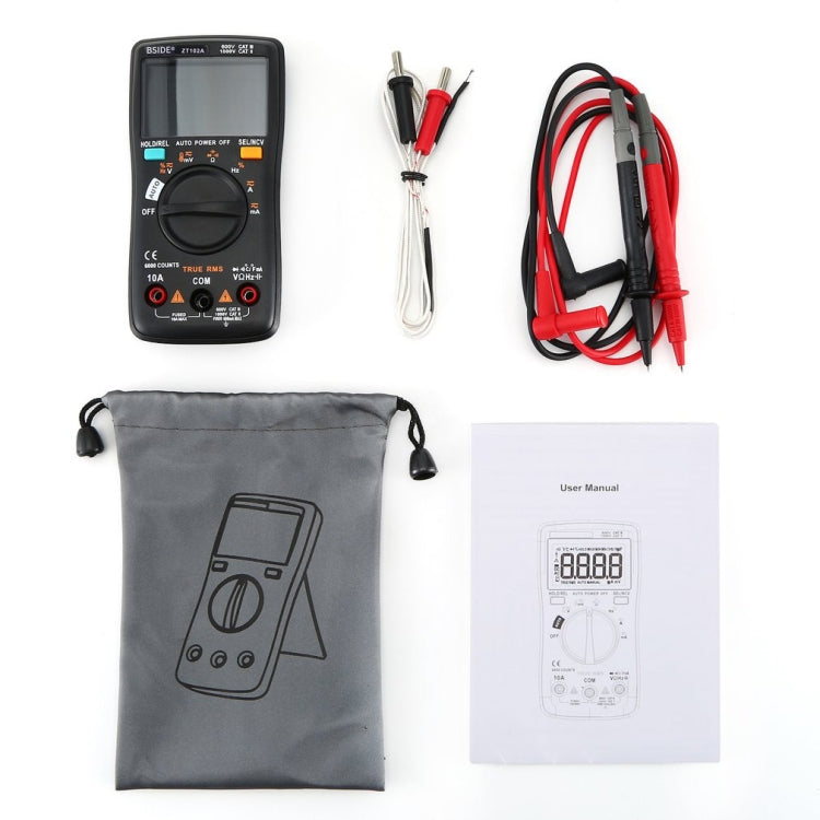 BSIDE ZT102A LCD Display 6000 Words AUTO Intelligent Gear Automatic Range Digital Multimeter