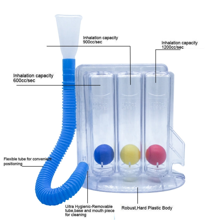Respiratory Training Device Lung Capacity Training Pulmonary Function Exercise Rehabilitation Device