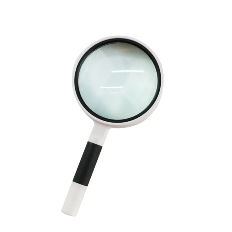 Hand-Held Reading Magnifier Glass Lens Anti-Skid Handle Old Man Reading Repair Identification Magnifying Glass