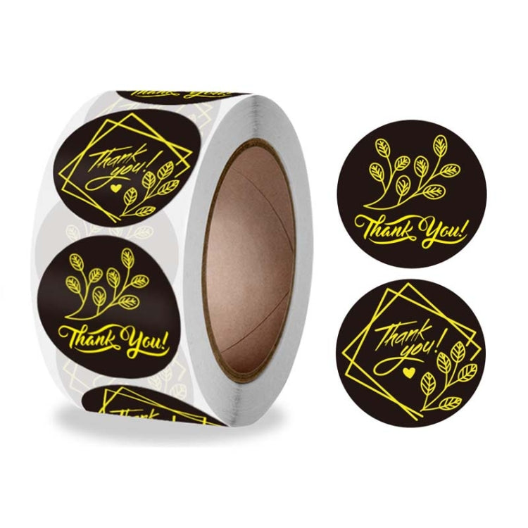 Thank You Hot Stamping Sticker Floral Wedding Gift Decoration Label