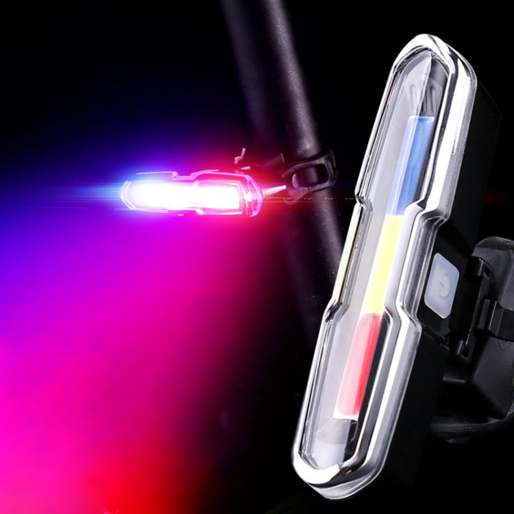 Bicycle Light USB Charging LED Warning Light Night Riding COB Tail Light, Specification:
