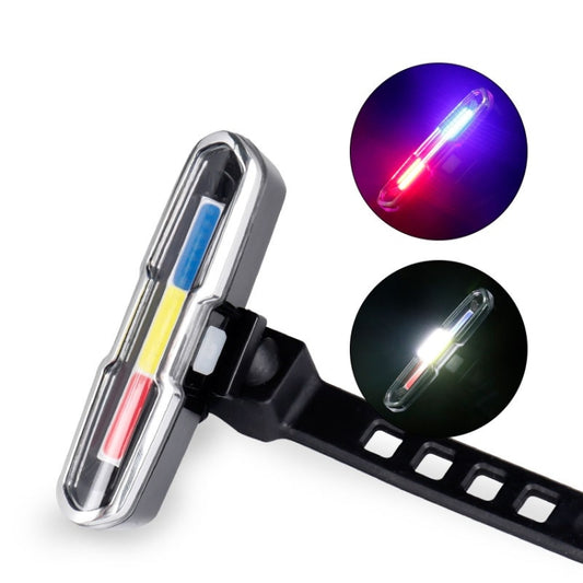 Bicycle Light USB Charging LED Warning Light Night Riding COB Tail Light, Specification: