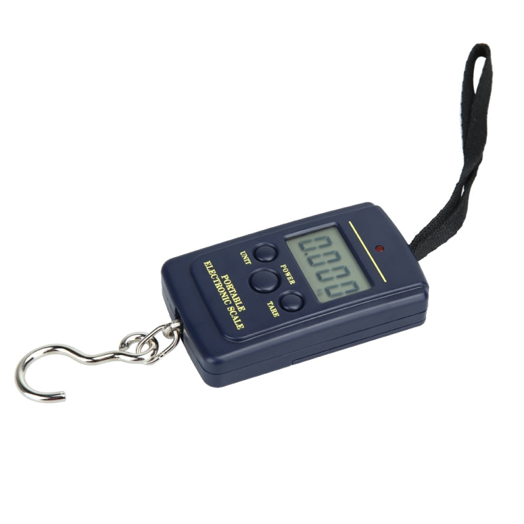 10g Mini Digital Fishing Scale Travel Weighting Steelyard Hanging Electronic Hook Scale Kitchen Weight Tool, Capacity:40kg
