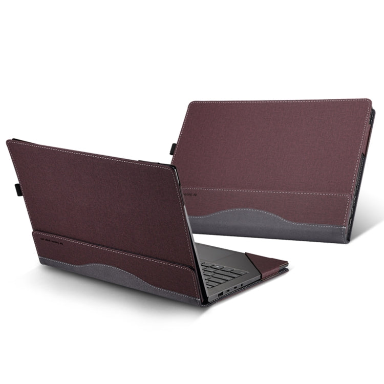 15.6 inch Leather Laptop Anti-Fall Protective Case With Stand, For Samsung Galaxy Book Flex 2020, For Samsung Galaxy Book Pro 360, For Samsung Galaxy Book Pro, For Samsung Galaxy Book 2 Pro, For Samsung Galaxy Book 2 Pro 360, For Samsung Galaxy Book 3 ...