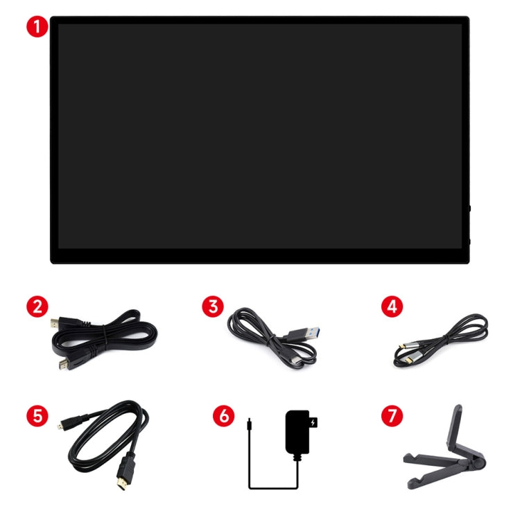 Waveshare 13.3 Inch 2K 2560×1440 HDMI/Type-C Display Interface AMOLED Touch Display