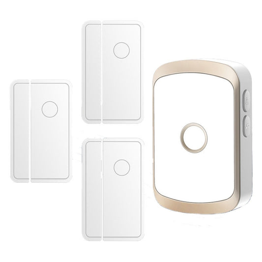 CACAZI 1 For 3 Split Type Door Opening Sensor Reminder Smart Wireless Doorbell Alarm