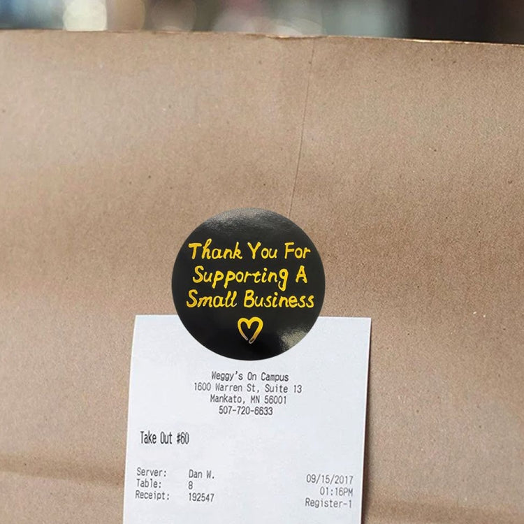 Stamping Thank You Sticker Envelope Sealing Sticker Gift Decoration Label