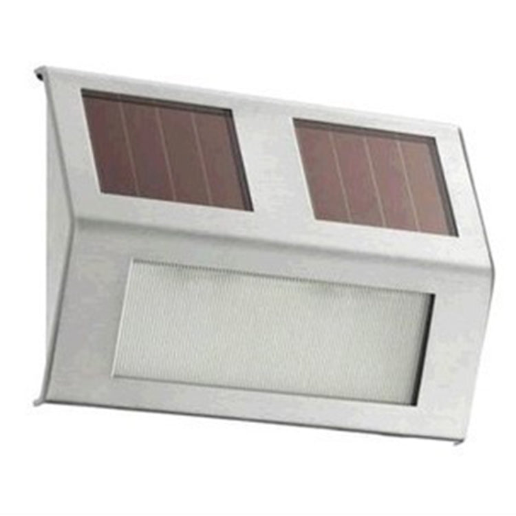 2 LEDs Solar Powered Light Sensor Control IP44 Waterproof LED Wall Lamp Outdoor Patio Yard Pathway Garden Stairs Step Night Security Lighting