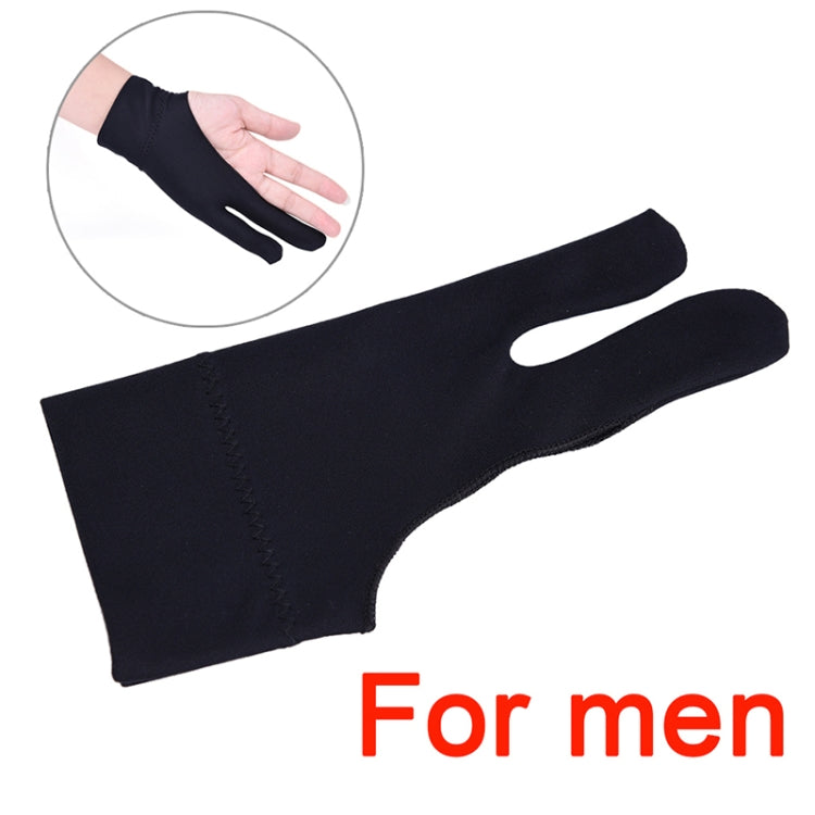 2 Finger Anti-fouling Drawing Glove for Graphics Drawing Tablet, Both for Right and Left Hand