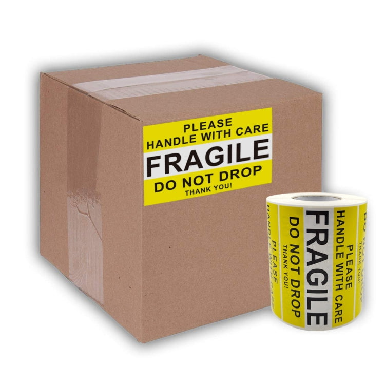Handle With Care Fragile Warning Sticker Label