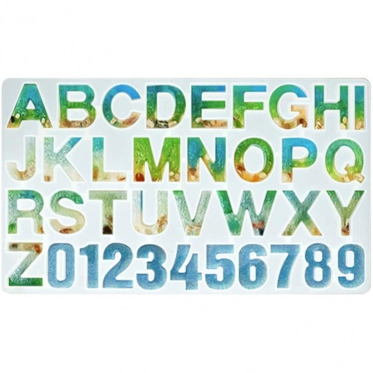 Alphanumeric Silicone Key Ring Bracelet Necklace Pendant Making Mold