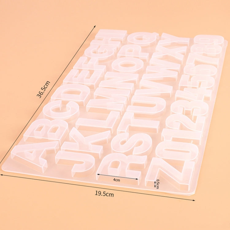 Alphanumeric Silicone Key Ring Bracelet Necklace Pendant Making Mold