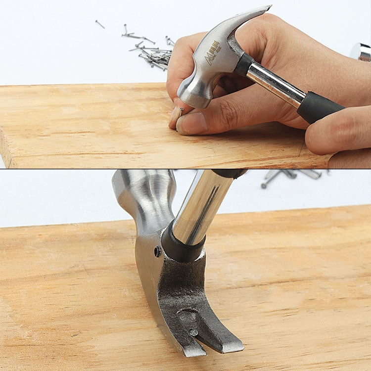 MYTEC Mini Multi-Functional Hammer Hardware Tools Home Escape Claw Hammer, Style: Electroplated Version