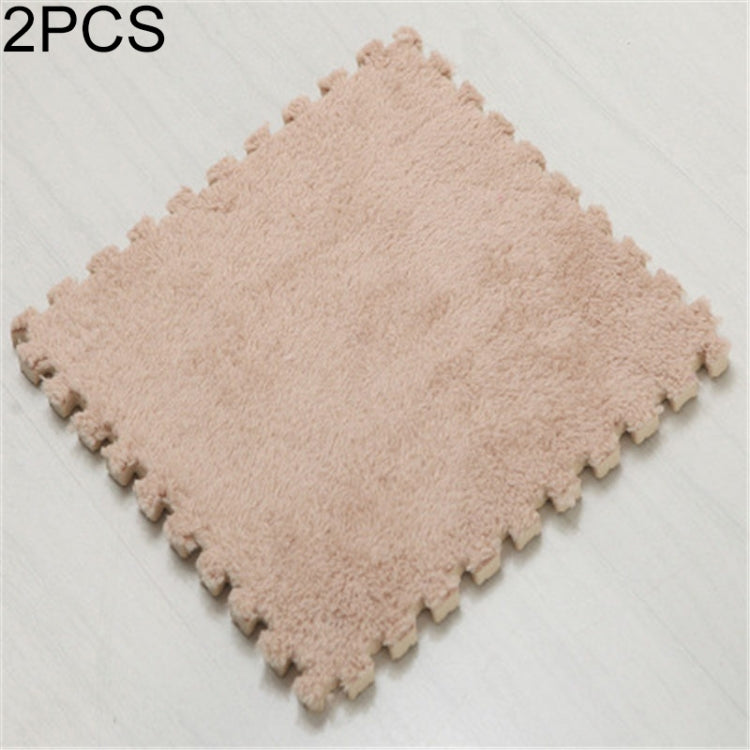 2 PCS Living Room Bedroom Children Kids Soft Carpet Magic Patchwork Jigsaw Splice Heads Climbing Baby Mat 30x30cm