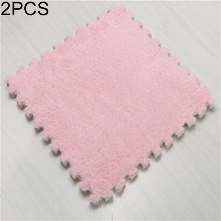 2 PCS Living Room Bedroom Children Kids Soft Carpet Magic Patchwork Jigsaw Splice Heads Climbing Baby Mat 30x30cm
