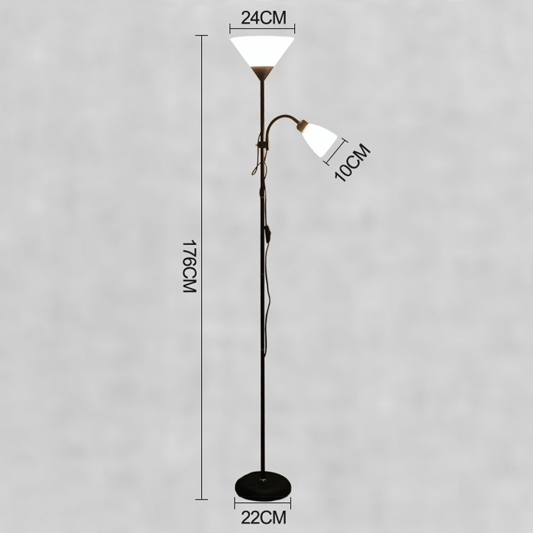 Double Head LED Eye Protection Mother and Son Floor Lamp Living Room Bedroom Bedside Vertical Table Lamp CN Plug