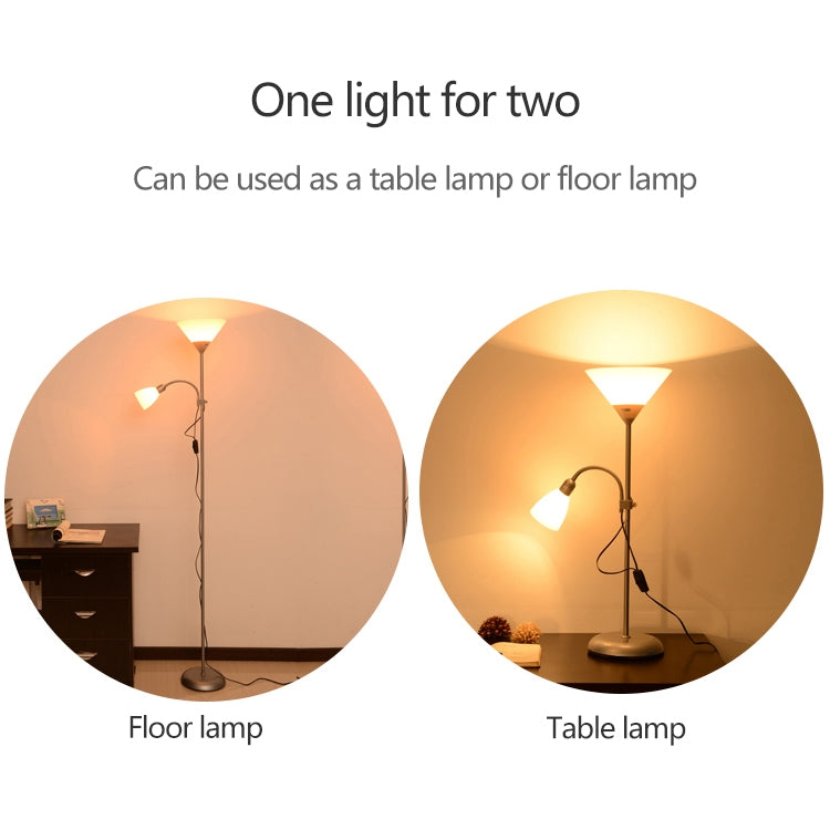 Double Head LED Eye Protection Mother and Son Floor Lamp Living Room Bedroom Bedside Vertical Table Lamp CN Plug