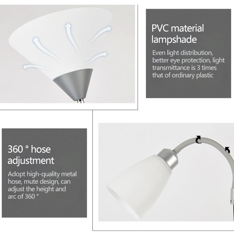 Double Head LED Eye Protection Mother and Son Floor Lamp Living Room Bedroom Bedside Vertical Table Lamp CN Plug