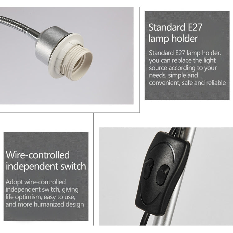 Double Head LED Eye Protection Mother and Son Floor Lamp Living Room Bedroom Bedside Vertical Table Lamp CN Plug