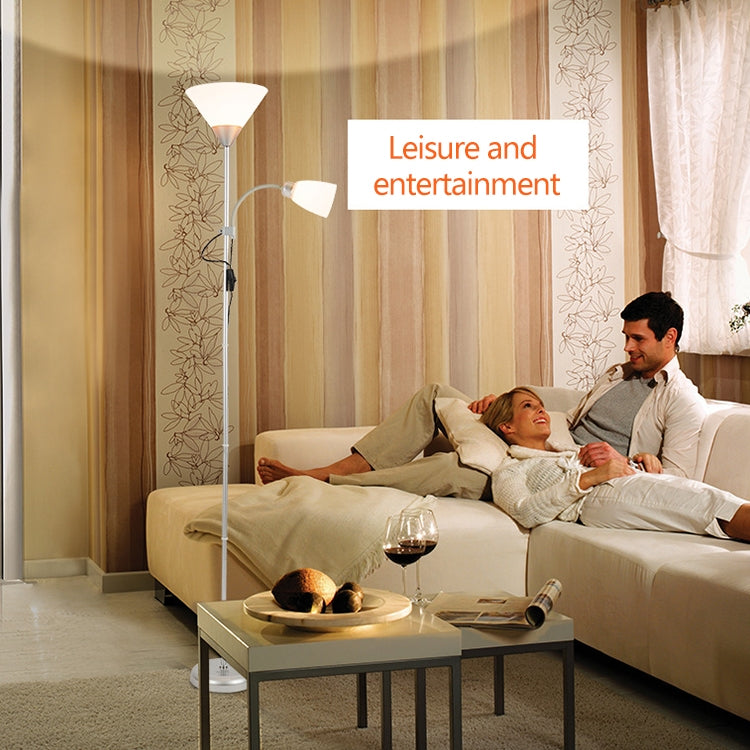 Double Head LED Eye Protection Mother and Son Floor Lamp Living Room Bedroom Bedside Vertical Table Lamp CN Plug