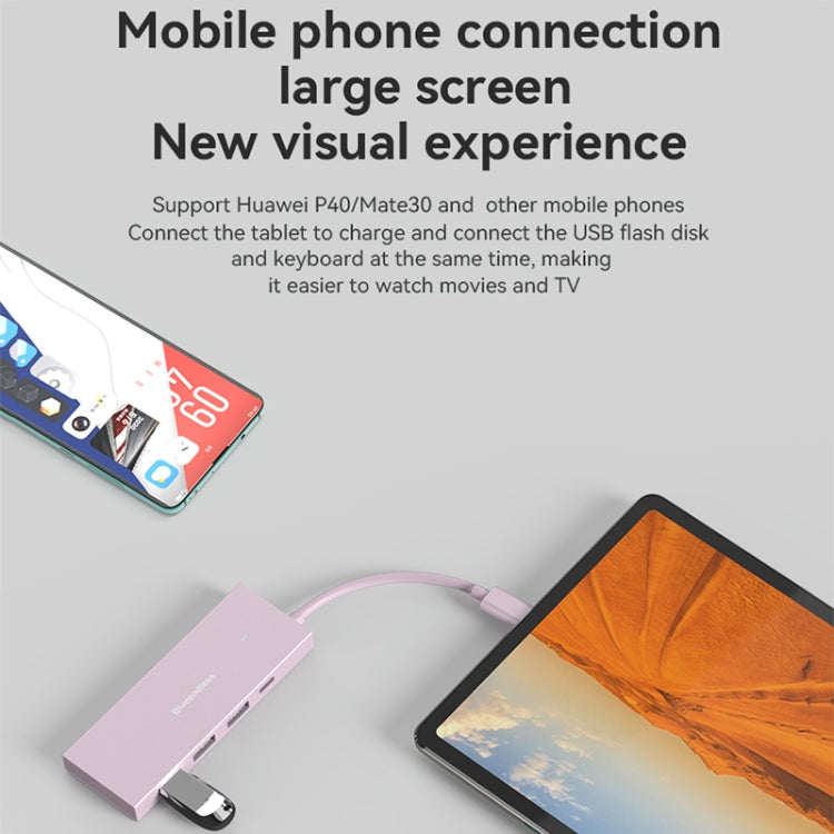 Blueendless 4K60Hz + Data Port Type-C Docking Station USB3.0 Splitter