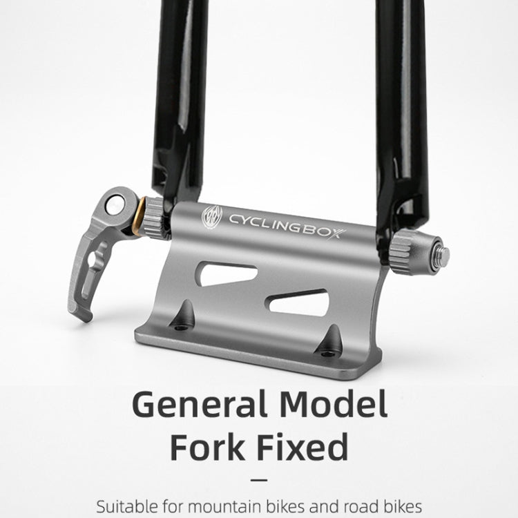 CYCLINGBOX BG-0171 Bike Aluminum Portable Quick-Removal Front Fork Fixed Frame Rear Hanging Frame Car Top Fixture Equipment
