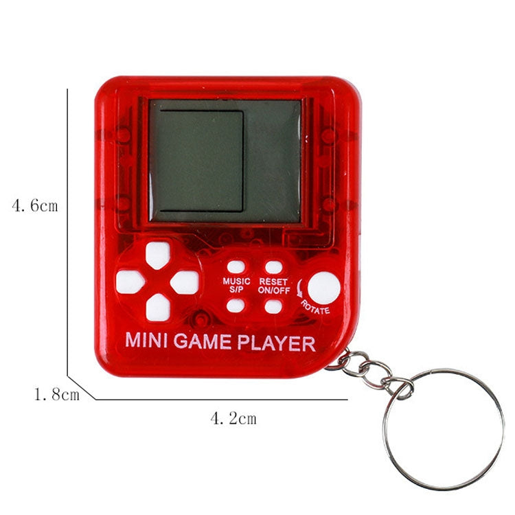 4 PCS Handheld Mini Game Console Toy Classic Brick Game Console with Keychain