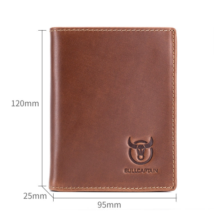 BUFF CAPTAIN 027 Men Short Anti-Theft Wallet Leather Multi-Card Thicken Wallet