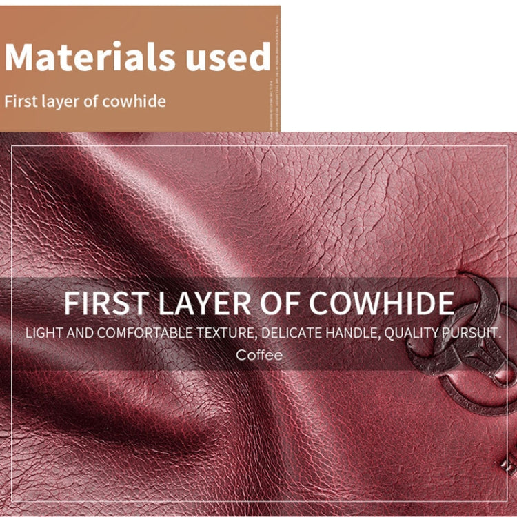 BUFF CAPTAIN 027 Men Short Anti-Theft Wallet Leather Multi-Card Thicken Wallet