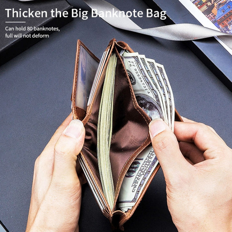 BUFF CAPTAIN 027 Men Short Anti-Theft Wallet Leather Multi-Card Thicken Wallet