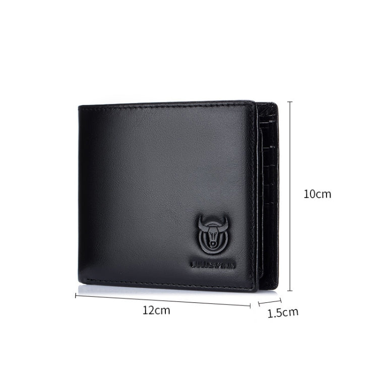 BUFF CAPTAIN 05 Men Leather Short Wallet Anti-Theft Brush Multi-Card Bit First-Layer Soft Cowhide Wallet