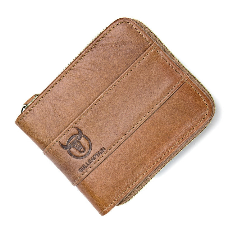 BUFF CAPTAIN 025 Leather Short Horizontal First-Layer Cowhide Wallet Multi-Function Card Tap Wallet
