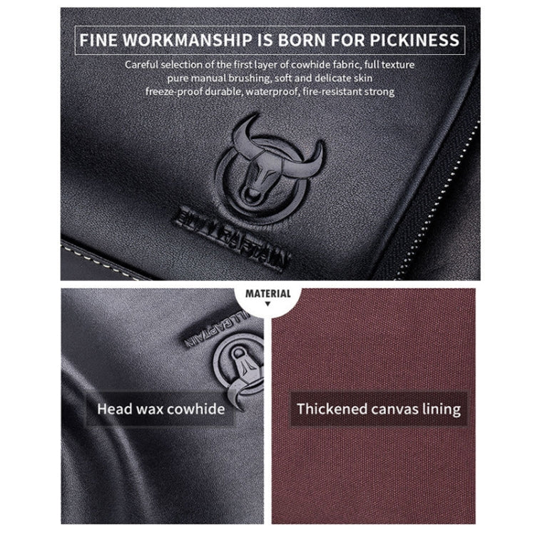 BUFF CAPTAIN HKDJB--001 First-Layer Cowhide Shoulder Messenger Bag Sports Men Leather Bag