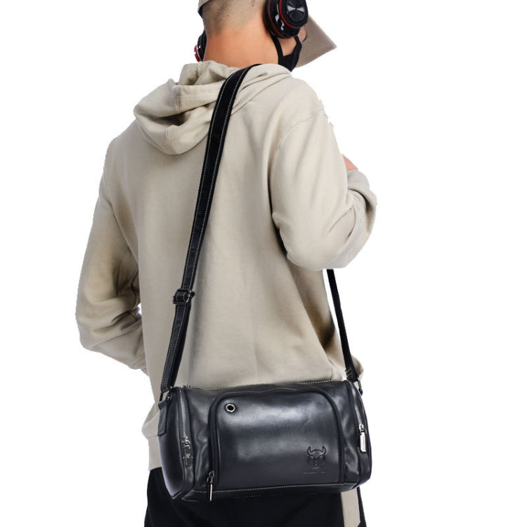 BUFF CAPTAIN HKDJB--001 First-Layer Cowhide Shoulder Messenger Bag Sports Men Leather Bag