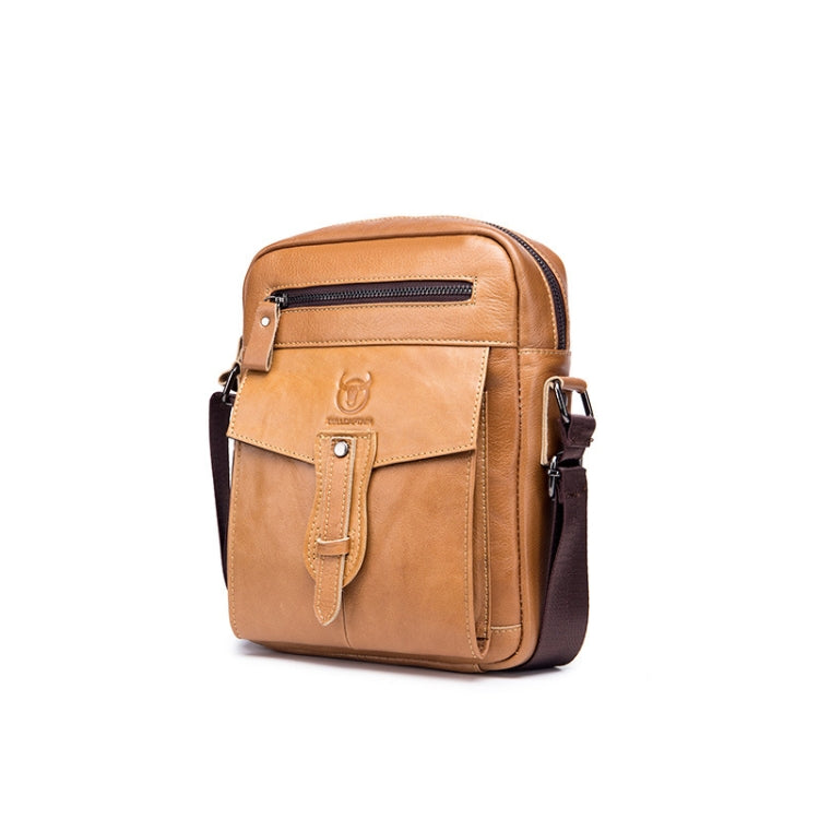 BUFF CAPTAIN 053 Men Leather Shoulder Messenger Bag First-Layer Cowhide Large Capacity Briefcase, Specification：