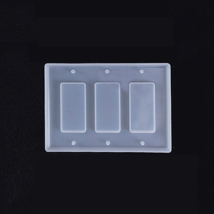 Crystal Epoxy Mirror Porous Socket Button Data Line Switch Panel Silicone Mold