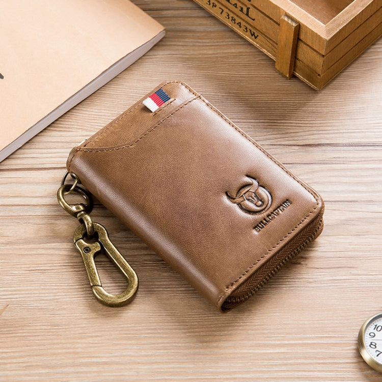 BUFF CAPTAIN 474 Multifunctional Leather Coin Purse Man Hanging Waist Door Anti-Brush Key Bag