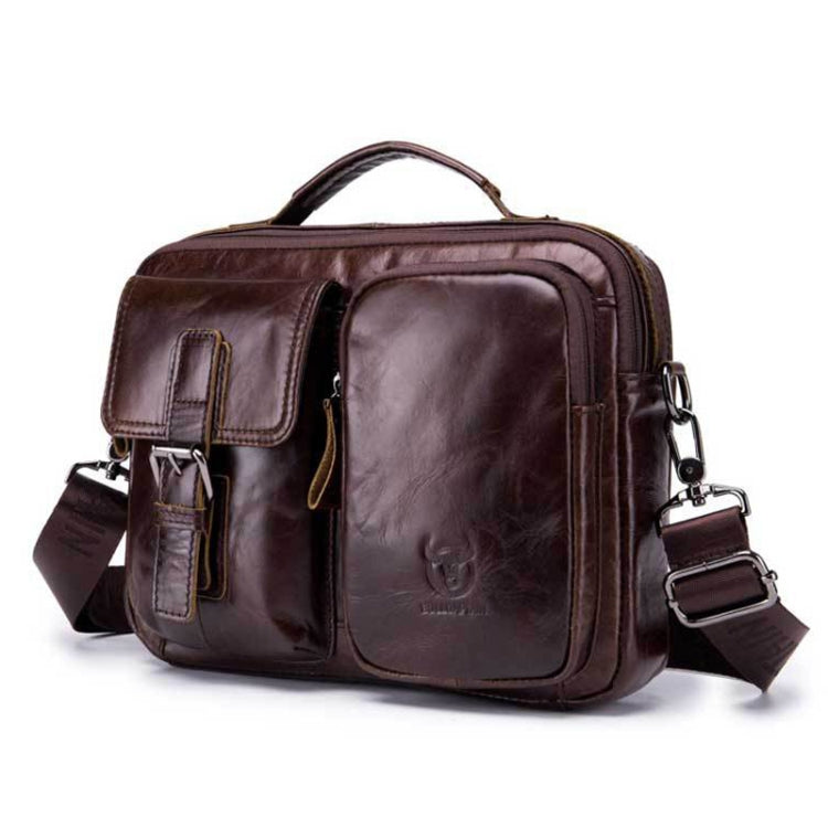 BULL CAPTAIN 036 Men Leather Shoulder Bag Retro First-Layer Cowhide Messenger Bag