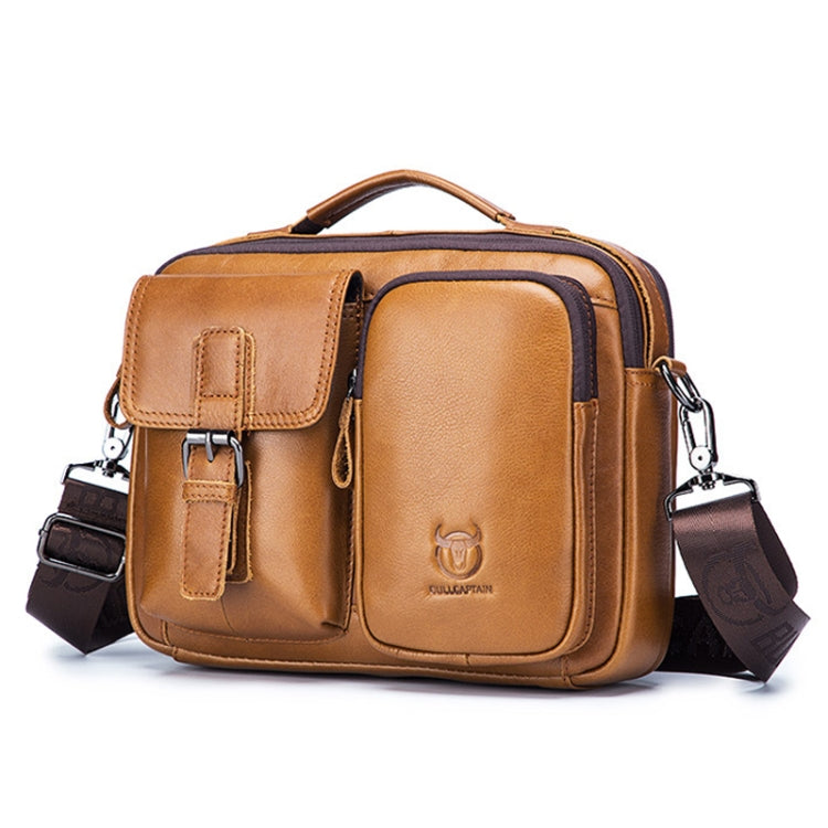 BULL CAPTAIN 036 Men Leather Shoulder Bag Retro First-Layer Cowhide Messenger Bag