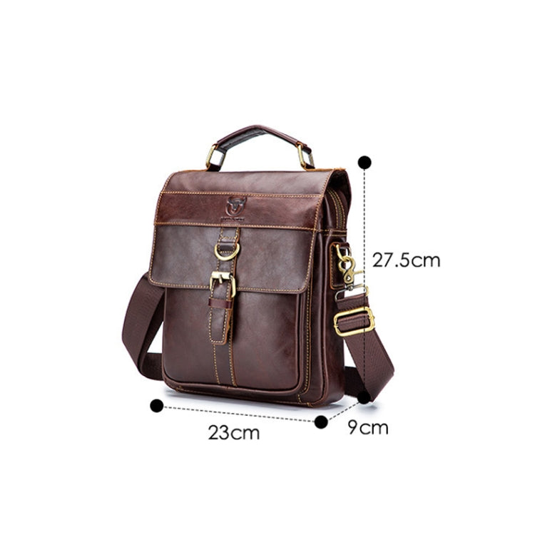 BUFF CAPTAIN 302 First-Layer Cowhide Men Casual Shoulder Bag Leather Retro Briefcase